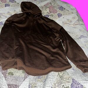 Amazon Essentials Men's Dark Brown Hooded Sweater